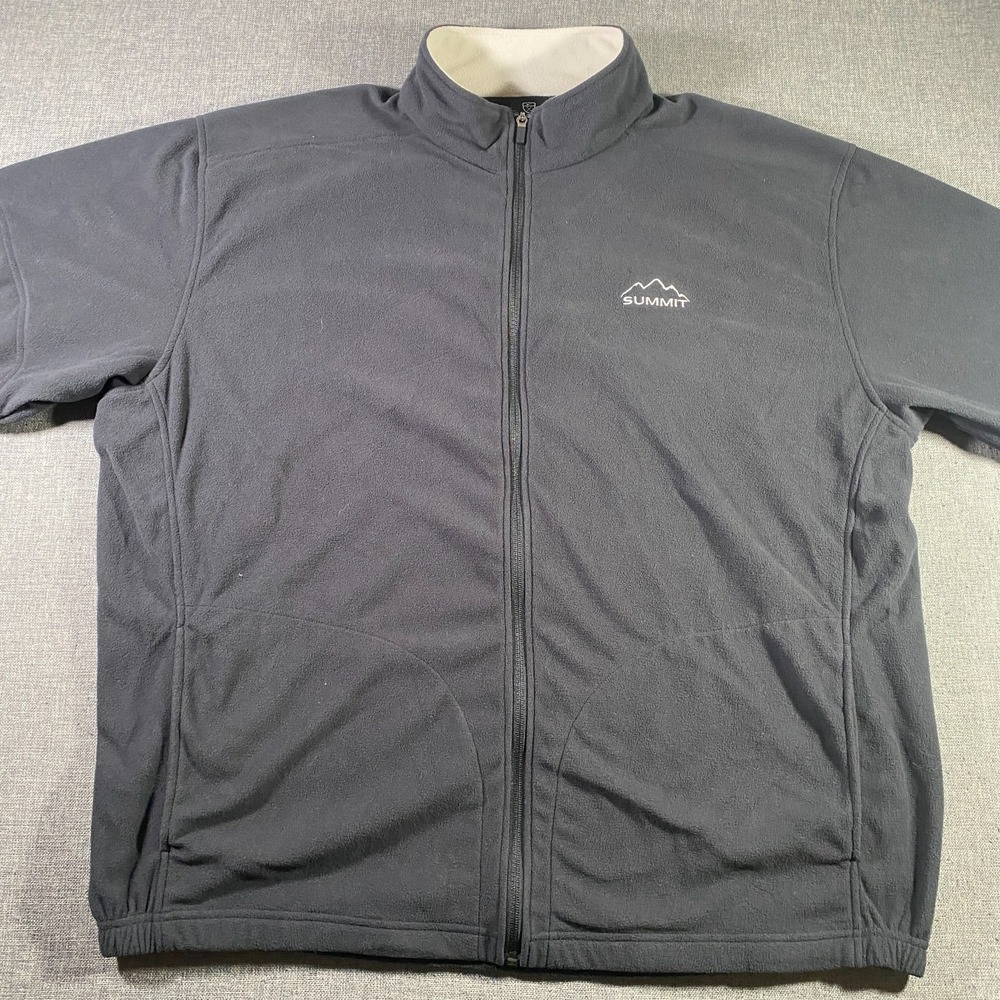 Nike‎ Golf Jacket Mens 2XL Black Therma FIt Fleece Lightweight Full Zip
